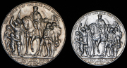 Набор из 2 сер. монет 2 и 3 марки 1913 "100-летие победы над Наполеоном" (Пруссия)