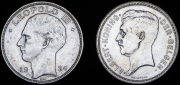 Набор из 2 сер. монет 20 франков 1934 (Бельгия)