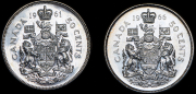 Набор из 2 сер. монет 50 центов 1961, 1966 (Канада)