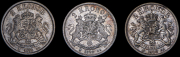 Набор из 3 сер. монет 2 кроны 1878-1906 (Швеция)
