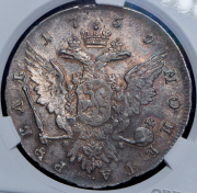 Рубль 1759 (в слабе) СПБ-ТI-ЯI