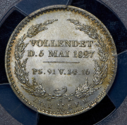 1/6 таллера 1827 (Саксония) (в слабе) S