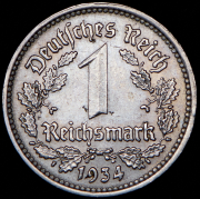 1 марка 1934 (Германия) G