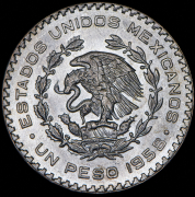 1 песо 1958 (Мексика)