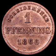 1 пфенниг 1866 (Бавария)