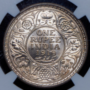 1 рупия 1919 (Британская Индия) (в слабе) C