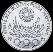 10 марок 1972 "XX летние Олимпийские Игры, Мюнхен 1972 - Факел" (Германия) G