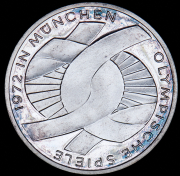 10 марок 1972 "XX летние Олимпийские Игры, Мюнхен 1972 - Узел" (Германия) F
