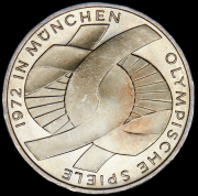 10 марок 1972 "XX летние Олимпийские Игры, Мюнхен 1972 - Узел" (Германия) J