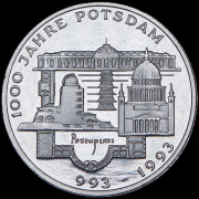 10 марок 1993 "1000 лет городу Потсдам" (Германия) F