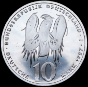 10 марок 1997 "500 лет со дня рождения Филиппа Меланхтона" (Германия) J