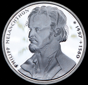 10 марок 1997 "500 лет со дня рождения Филиппа Меланхтона" (Германия) D