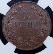 10 пенни 1895 (Финляндия) (в слабе)