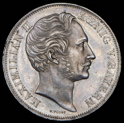 2 гульдена 1855 "Восстановление колонны Мадонны в Мюнхене" (Бавария)