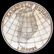 2 кроны 1953 "Кампания против туберкулёза в Гренландии" (Дания)