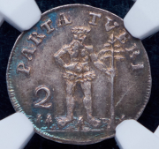 2 мариенгроша 1724 (Брауншвейг-Вольфенбюттель) (в слабе)