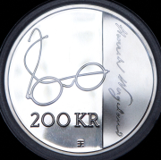 200 крон 2008 "200 лет со дня рождения Генрика Вергеланна" (Норвегия)