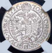 3 крейцера 1670 (Австрия) (в слабе)