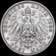 3 марки 1908 (Вюртемберг) F