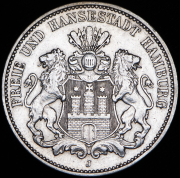3 марки 1909 (Гамбург) J