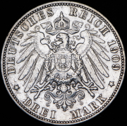 3 марки 1909 (Гамбург) J