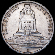 3 марки 1913 "100-летие битвы при Лейпциге" (Саксония) Е