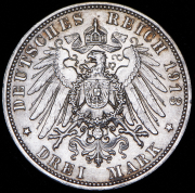 3 марки 1913 "100-летие битвы при Лейпциге" (Саксония) Е