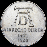 5 марок 1971 "500 лет со дня рождения Альбрехта Дюрера" (Германия) D