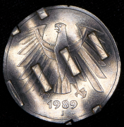 5 марок 1989 (Германия) J