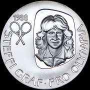 Медаль "Штеффи Граф. Олимпиада в Сеуле" 1988 (Германия)