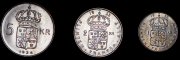 Набор из 3 сер. монет 1954-1965 (Швеция)