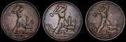 Набор из 3 сер. монет Полтинник 1924