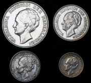 Набор из 4 сер. монет 1928-1941 (Нидерланды)
