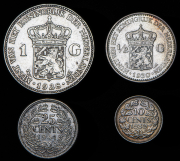 Набор из 4 сер. монет 1928-1941 (Нидерланды)