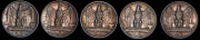 Набор из 5 сер. монет 5 лир 1927-1930 (Италия)