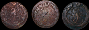 Набор из 7 медных 5 копеек 1769-1788