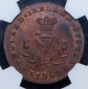 Токен 1/2 пенни 1796 (Великобритания) (в слабе)