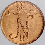 1 пенни 1913 (Финляндия) (в слабе)