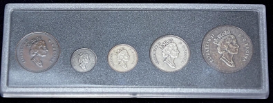 Набор из 5 монет 1908 рестрайк 1998 в п/у (Канада)