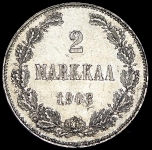 2 марки 1908 (Финляндия) L