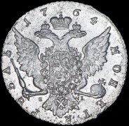 Рубль 1764 СПБ-ТI-ЯI