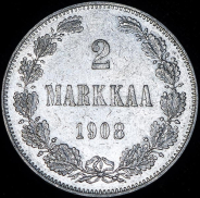 2 марки 1908 (Финляндия) L
