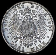3 марки 1909 (Баден)
