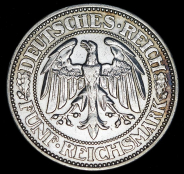 5 марок 1927 "Дуб" (Германия) J