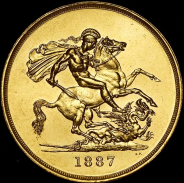 5 фунтов 1887 (Великобритания)