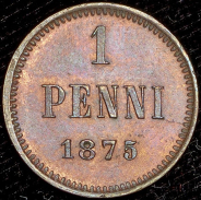 1 пенни 1875 (Финляндия)