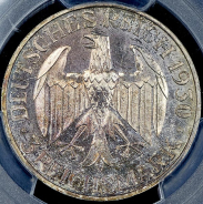 3 марки 1930 "Цеппелин" (Германия) (в слабе)