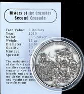 5 долларов 2010 "Крестовые походы: второй крестовый поход" (острова Кука)