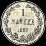 1 марка 1907 (Финляндия) L