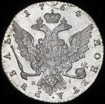 Рубль 1764 ММД-ТI-ЕI